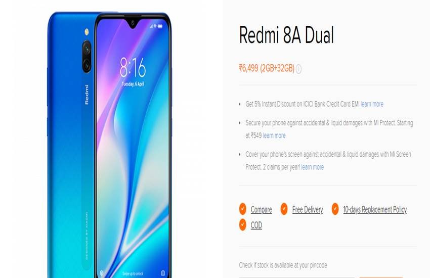 Redmi 8A Dual Price in India