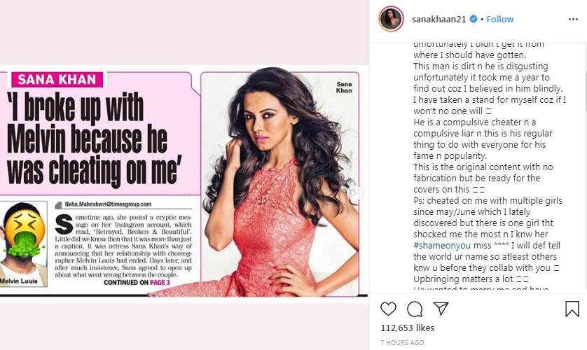sana khan, sana khan age, sana khan twitter, sana khan dating, melvin louis girlfriend, melvin louis gf, Melvin Louis, Salman Khan, Sana Khan and Melvin Louis Breakup, DancerMelvin Louis, Bigg Boss sana khan, सना खान, मेल्विन लुईस