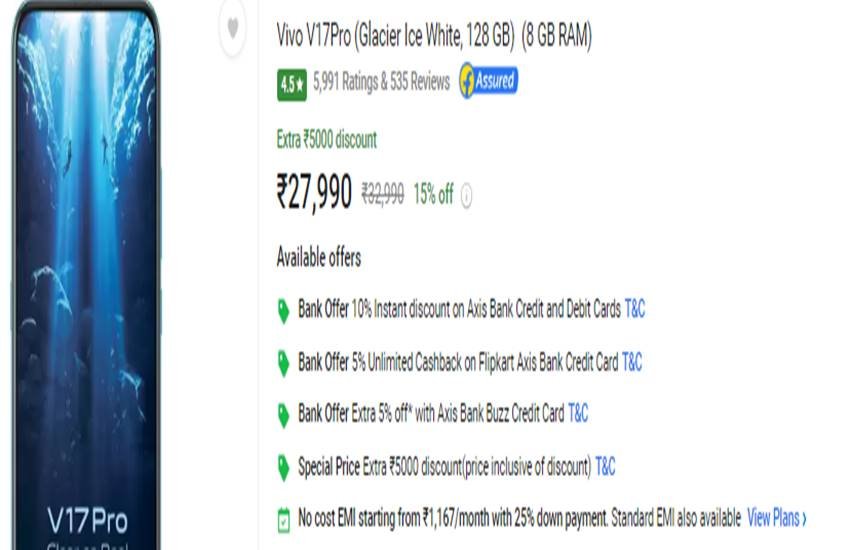 Samsung Galaxy A71 vs Vivo V17 pro