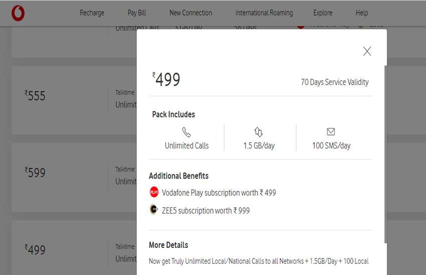 Vodafone Prepaid Plans