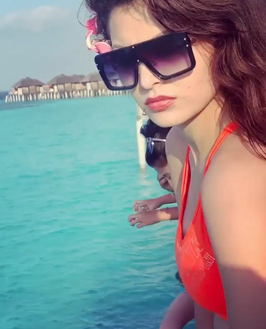 Urvashi Rautela, Actress Urvashi Rautela, Urvashi Rautela in Maldives, Urvashi Rautela Shared Bold Picture, Urvashi pictures from Maldives, Urvashi Rautela in Vacations, Urvashi Rautela on the Beach with blue sky,Urvashi Rautela in blue bikini, Urvashi Rautela Bikini pictures, entertainment news, bollywood news, television news