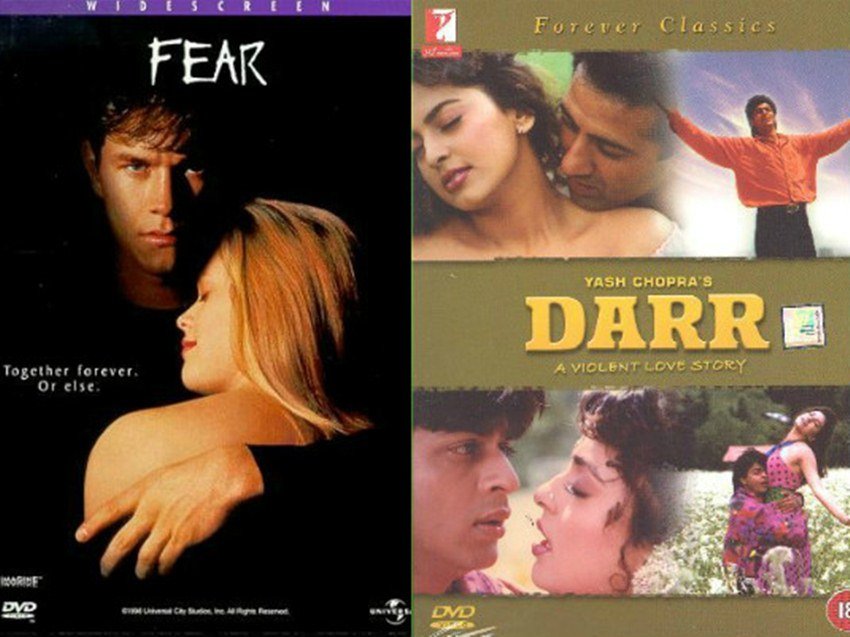 1993 में रिलीज हुई शाहरुख खान की सुपरहिट फिल्म डर की कहानी पर हॉलीवुड ने 1996 में Fear नाम से फिल्म बनाई थी।