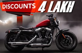 Harley Davidson Discount Offer, Harley Davidson Discount Offer Discount Offer, Discount On Harley Davidson bikes, discount on BS4 models in india