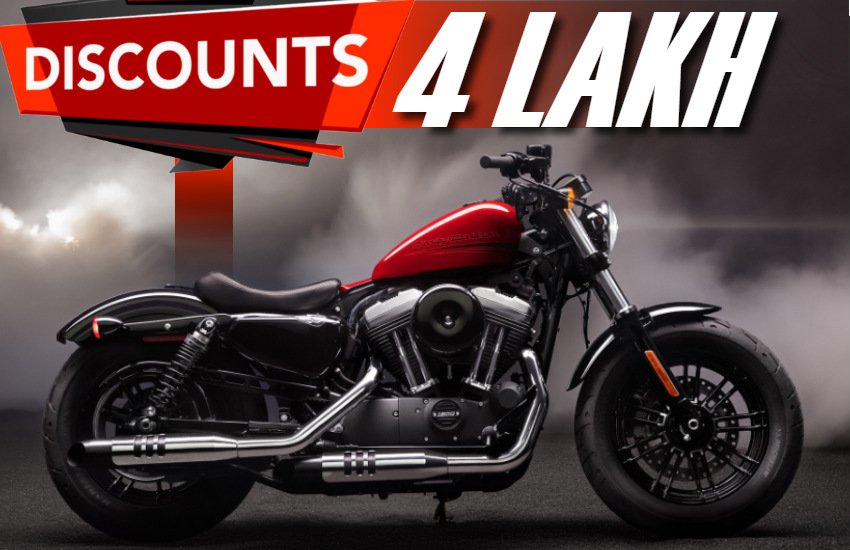 Harley Davidson Discount Offer, Harley Davidson Discount Offer Discount Offer, Discount On Harley Davidson bikes, discount on BS4 models in india