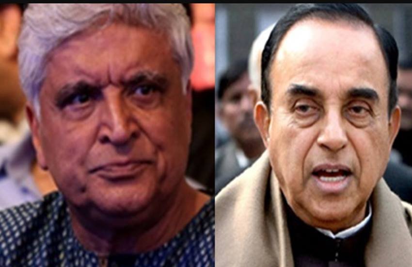 सुब्रमण्यम स्वामी और जावेद अख्तर अक्सर सोशल मीडिया पर एक-दूसरे के खिलाफ मोर्चा खोले नजर आते थे।