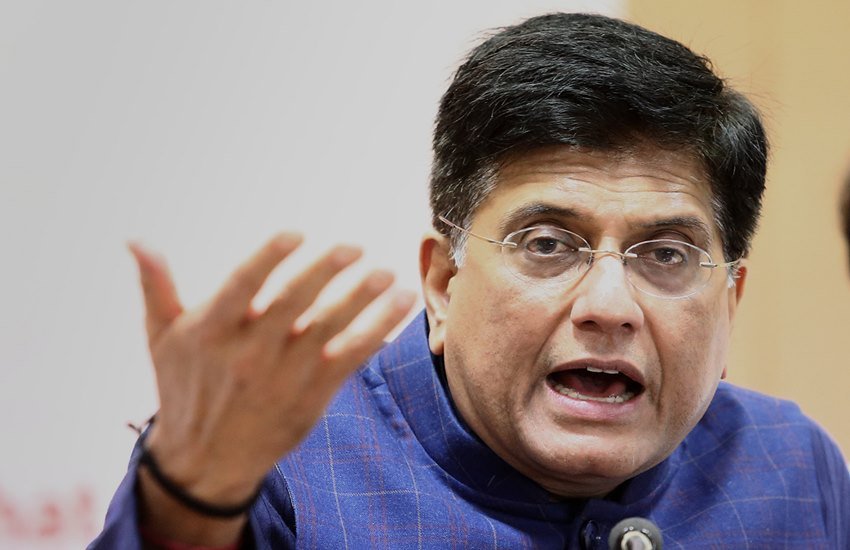 रेल मंत्री पीयूष गोयल ने निजी वेंडरों द्वारा टिकट बुक करने पर आपत्ति जताई। (Express Photo by Nirmal Harindran)