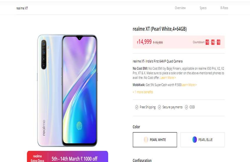 Realme Xtra Days Sale
