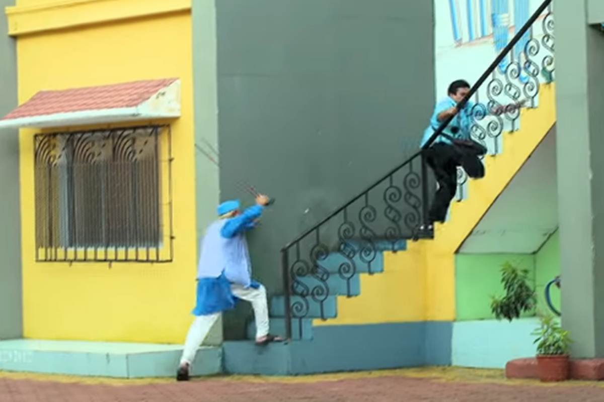 TMKOC: जेठालाल को कूटने के लिए चंपकलाल ने उठाई छड़ी