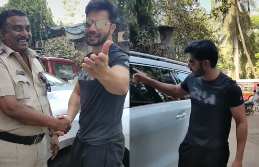 Varun Dhawan, Actor Varun Dhawan, Varun Dhawan Calls Cops, Varun Dhawan Pictures, Varun Dhawan With Mumbai Police, ENTERTAINMENT NEWS, BOLLYWOOD NEWS, TELEVISION NEWS, ENTERTAINMENT NEWS, Bollywood Actor Varun Dhawan