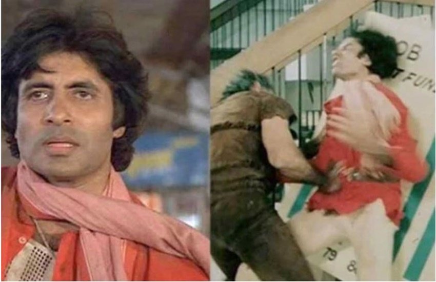 ThrowBack, Amitabh bachchan, amitabh bachchan coolie accident, amitabh bachchan puneet issar, amitabh bachchan puneet issar fight scene, amitabh bachchan fight scene, amitabh bachchan puneet issar coolie fight scene, accident in coolie with amitabh bachchan,