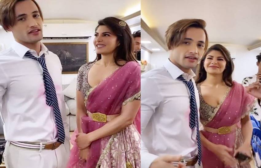 एक्ट्रसे जैकलीन फर्नांडिज के साथ आसिम रियाज