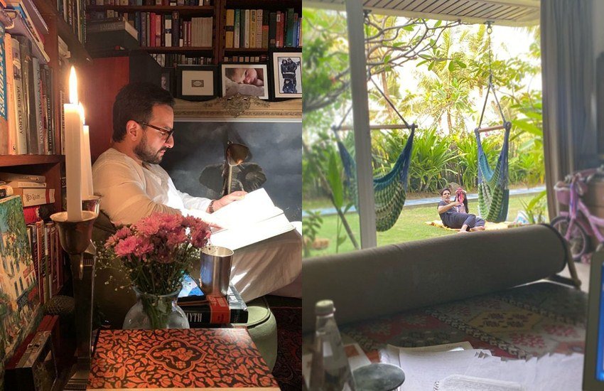 Coronavirus के कारण बॉलीवुड में कामकाज ठप्प हो चुका है। फिल्मों की शूटिंग पर रोक लगा दी गई है। फिल्म स्टार्स भी भीड़भाड़ वाली जगह से दूर अपने घरों में ही कैद हो चुके हैं। कोई परिवार संग समय बिता रहा है तो कोई अपने पढ़ने-लिखने के शौक को पूरा कर रहा है। आइए देखते हैं कौन सा फिल्म स्टार किस तरह से समय बिता रहा है।