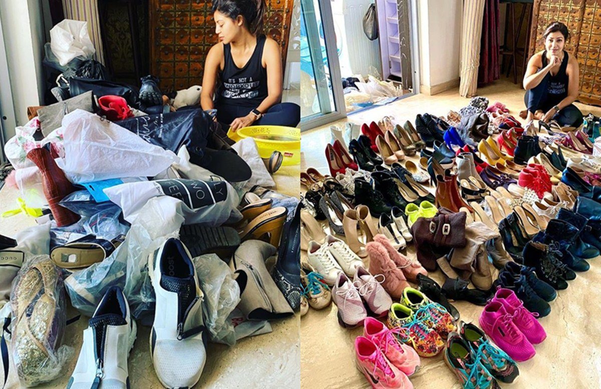 Coronavirus in India: कोरोना वायरस के कहर के चलते लोगों ने खुद को आइसोलेट कर लिया है। हर किसी की कोशिश है कि वह अपने घर में ही रहे। आम इंसान के साथ ही सेलेब्स भी इसका पालन कर रहे हैं। तमाम सेलेब्स ने अपने घर से नौकरों को भी छुट्टी पर भेज दिया है। ऐसे में रामायण फेम टीवी एक्ट्रेस देबीना बनर्जी खुद अपने जूतों की सफाई करती नजर आईं। देबीना ने रामायण में सीता का किरदार निभाया था।