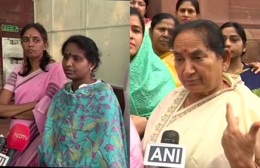 कांग्रेस सांसद राम्या हरिदास ने बीजेपी सांसद जसकौर मीणा पर आरोप लगाए हैं।(फोटो-ANI)