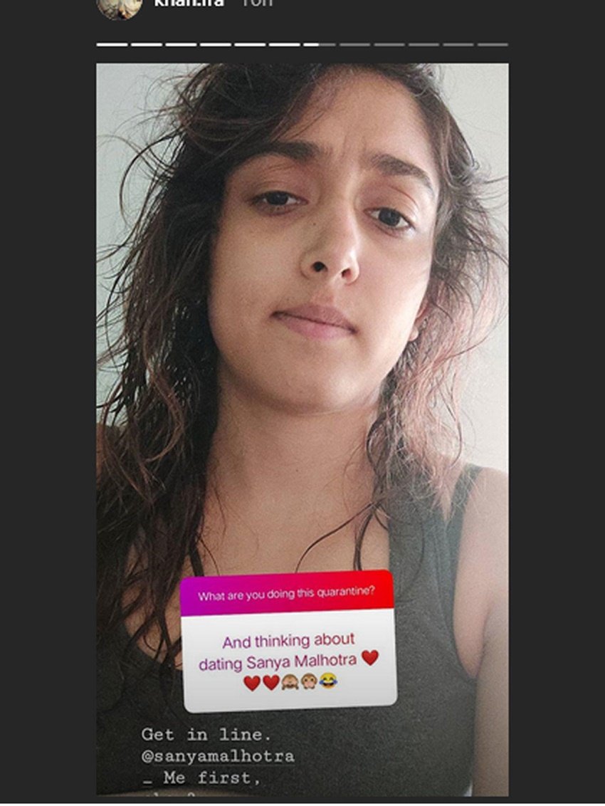 इरा ने भी अपने इस फैन का जवाब तुरंत देते हुए लिखा- मैं सान्या मल्होत्रा को डेट करना चाहती हूं।