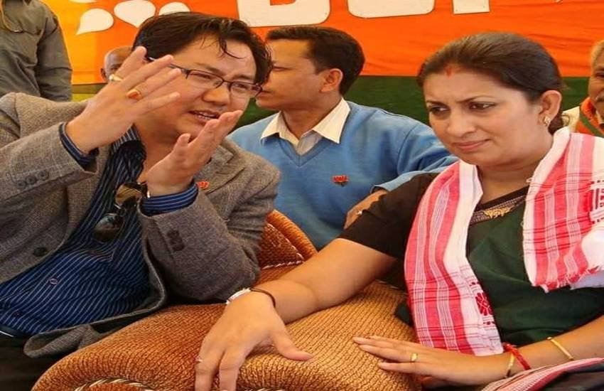 स्मृति ईरानी ने स्वीकार किया खेल मंत्री का चैलेंज