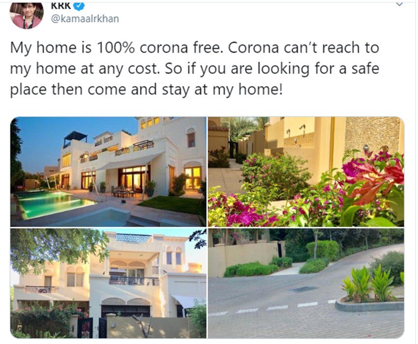 केआरके ने बकायदा ट्वीट कर लोगों को अपने घर पर आमंत्रित किया है।