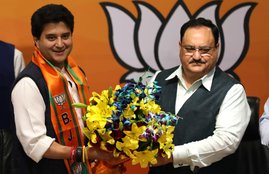 Jyotiraditya Scindia, JP Nadda