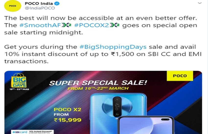 Poco X2 Price in India