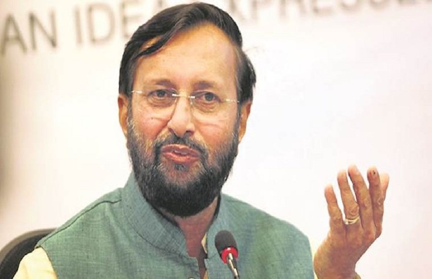 केंद्रीय सूचना और प्रसारण मंत्री प्रकाश जावड़ेकर। (indian express)