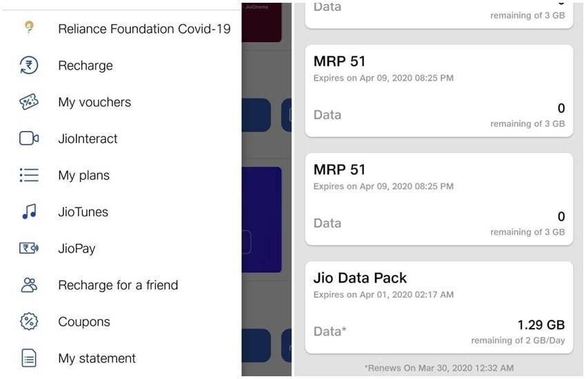 Reliance Jio Data Pack
