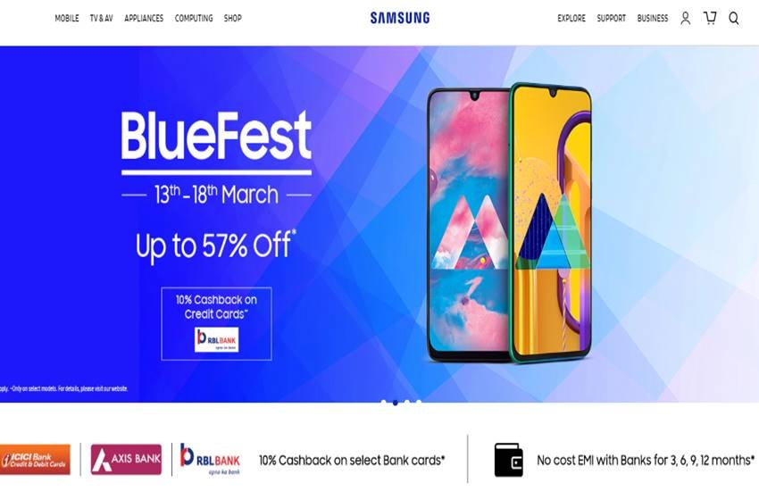 Samsung Blue Fest Sale