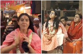 Sara ali khan, sara ali khan in varanasi, sara ali in benaras Sara ali khan ganga aarti, sara ali khan amrita singh, सारा अली खान, सारा अली खान अमृता सिंह, बनारस गंगा आरती, sara ali khan instagram,