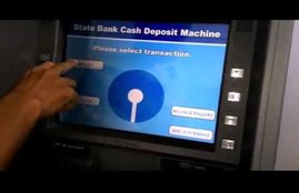 sbi cash deposit machine