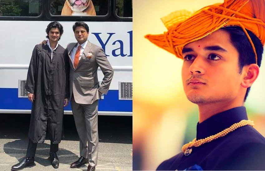 18 सालों तक कांग्रेस (Congress) में रहने के बाद ग्वालियर राजघराने के ज्योतिरादित्य सिंधिया (Jyotiraditya Scindia) ने पार्टी को अलविदा कह दिया। उन्होंने बीजेपी (BJP) ज्वॉइन कर ली है। भारतीय जनता पार्टी ने उन्हें राज्यसभा का टिकट भी दे दिया है। कांग्रेस छोड़ बीजेपी का दामन थामने को लेकर ज्योतिरादितय के बेटे ने कहा था कि उन्हें अपने पिता के फैसले पर गर्व है। (All Photos: Mahanaryaman Scindia Facebook)