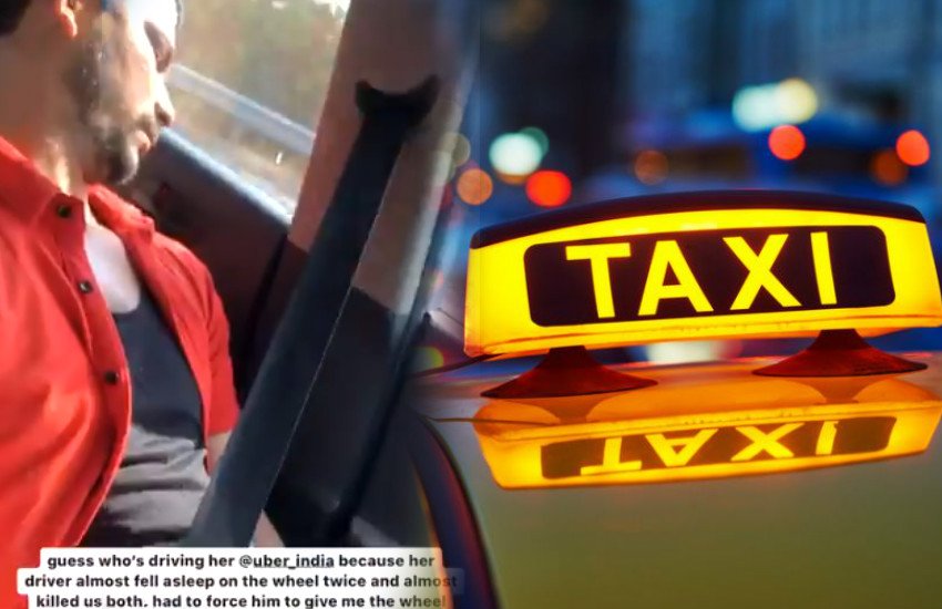 Uber cab latest news, Woman passenger drives Uber, Uber Cab, Uber Cab latest News, pune women drives cab, Uber Cab driver fall asleep, Pune to mumbai trip, Tejaswani pune, uber cab video