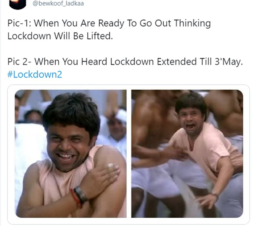 कुछ लोग ये सोच कर खुश थे कि 14 अप्रैल को लॉकडाउन खत्म हो जाएगा।