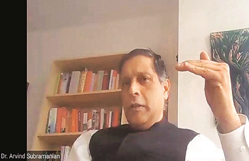 देश के पूर्व मुख्य आर्थिक सलाहकार और हार्वर्ड कैनेडी स्कूल में व्याख्याता अरविंद सुब्रमण्यन। (indian express)