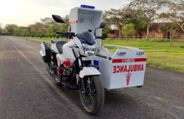 Hero MotoCorp Mobile ambulance, Hero Bike Mobile ambulance, Hero Bike ambulance, Coronavirus ambulance, Hero MotoCorp ambulance, Covid-19 ambulance