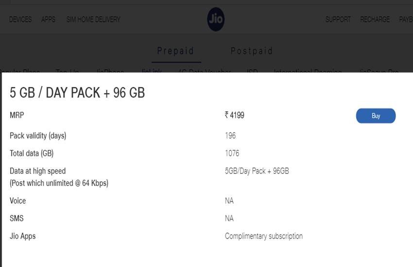 Reliance Jio Link Plans