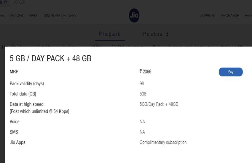 Reliance Jio Link Plans