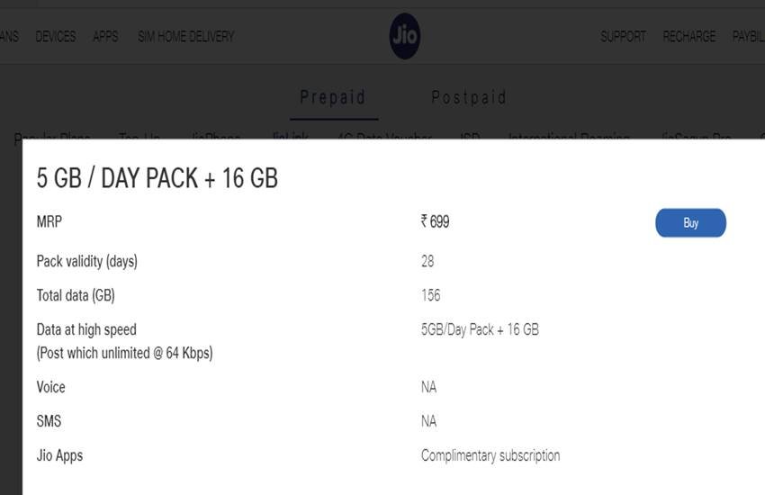 Reliance Jio Link Plans