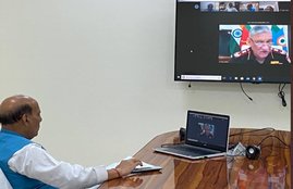 Zoom App, Rajnath Singh, Rajnath Singh Meeting, Defense Minister, COVID-19, Coronavirus, Video Conferencing, Cyber Attack, CERT, PM Modi, Modi Government, राजनाथ सिंह, जूम ऐप, जूप ऐप से खतरा, कोरोना वायरस, कोरोना, कोविड 19