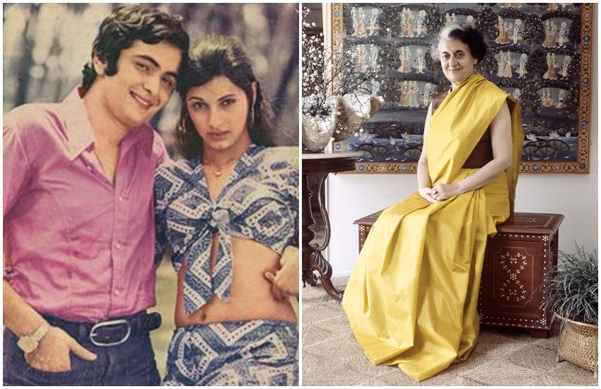 Rishi kapoor Dimple Kapadia Indira Gandhi 850