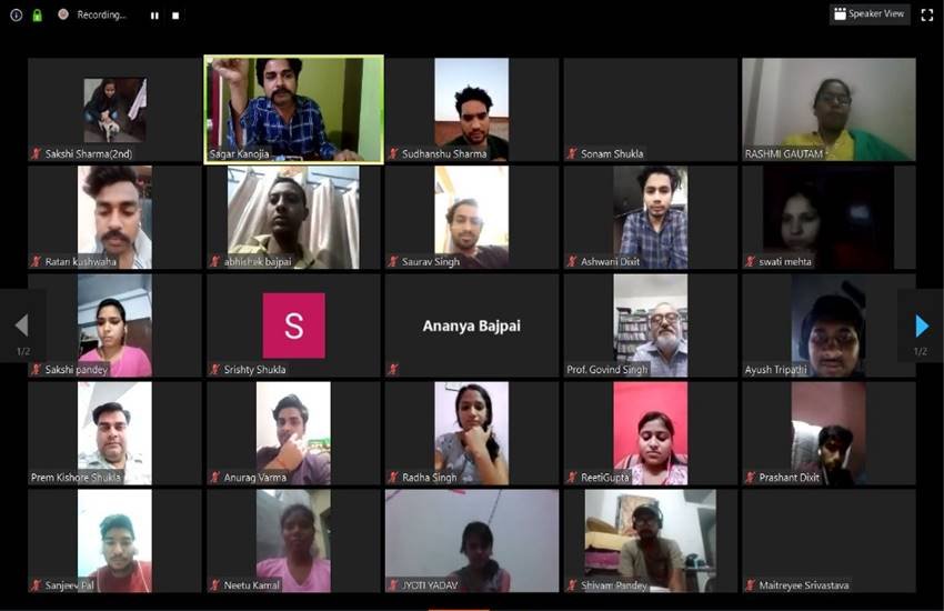 Webinar 2.0 के दौरान स्‍क्रीनशॉट