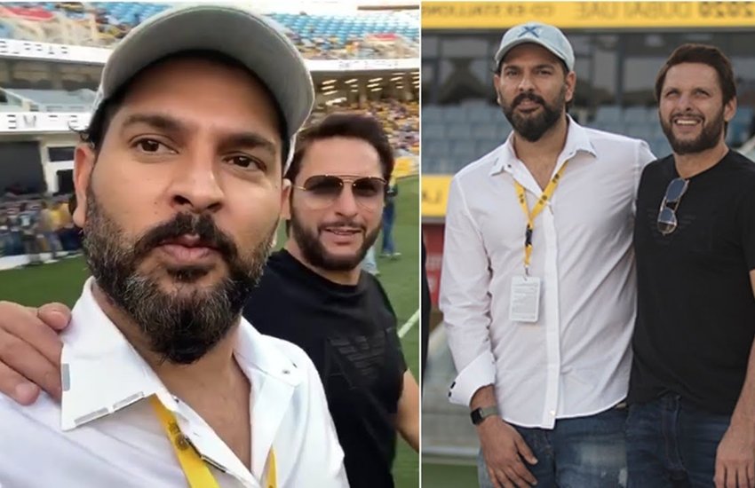 Yuvraj Singh and Shahid Afridi