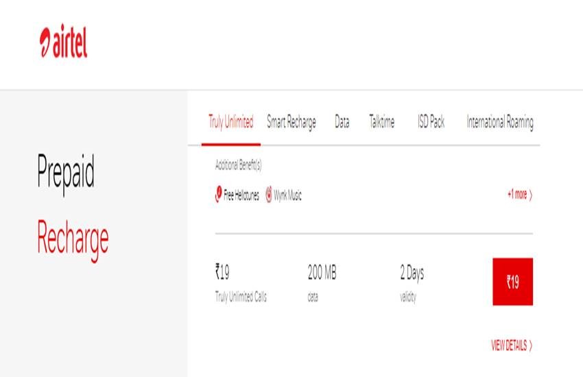 Airtel Recharge Plans