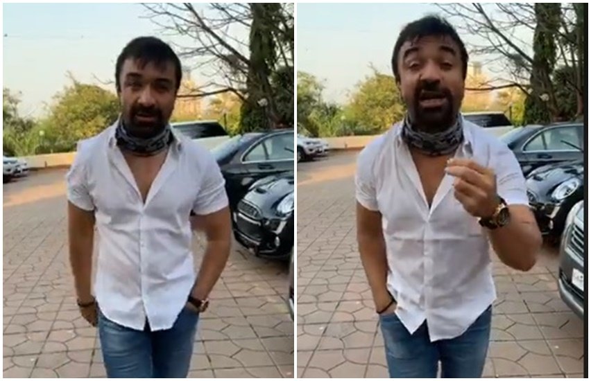 Ajaz Khan Arrested, ajaz Khan, Ajaz Khan arrested by Mumbai Police, Ajaz Khan Hate Speech, एजाज खान, एजाज खान गिरफ्तार, Mumbai Police, bollywood News, Bollywood, Entertainment, Ajaz Khan Statement on Coronavirus, COVID-19, Coronavirus, Ajaz Khan Giraftar, Ajaz Khan