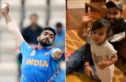 रोहित शर्मा की बेटी बनी गेंदबाज, जसप्रीत बुमराह का एक्शन किया कॉपी; देखें VIDEO
