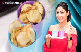 Corornavirus, Corornavirus lockdown, work from home, healthy recipes, shilpa shetty, shilpa shetty fitness, shilpa shetty healthy recipes, shilpa shetty chips recipe, work from home healthy recipes, food to make during work from home, snacks during work from home, snacks by shilpa shetty, snacks recipe by shilpa shetty, potato and sweet potato chips, healthy and tasty snacks, evening craving