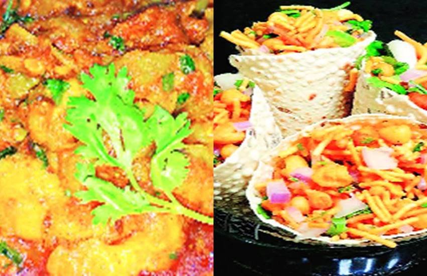 जनसत्ता दाना-पानी: तोरई यखनी और चटपटा पापड़ कोन।