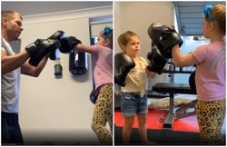 VIDEO: पापा से ट्रेनिंग लेकर डेविड वॉर्नर की बेटी बनी बॉक्सिंग कोच, साथी क्रिकेटर ने लिए मजे