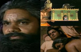 ramayan, ramayan meghnath, ramayan sanjeevni buti, hanuman, dara singh, rawan, Arvind trivedi, ramayan laxman, ramayan ram role, ramayan sushen vaidh, सुषेण वैद्य, संजीवनी बूटी, रामायण, रामानंद सागर रामायण, पान की दुकान, ramesh chaurasia ramayan