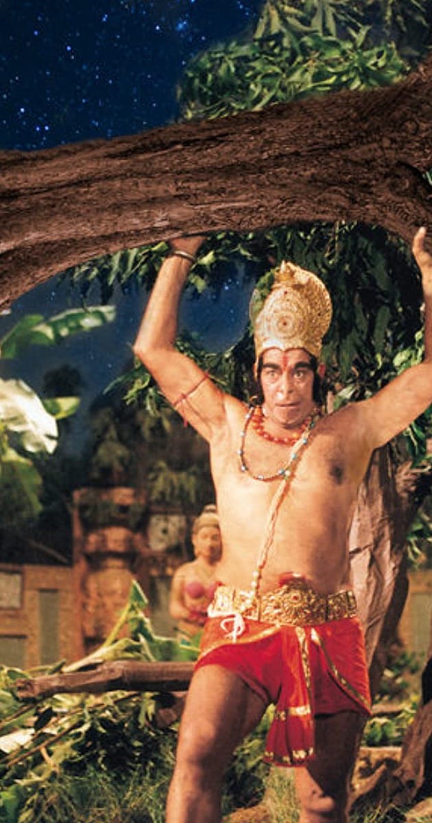 दारा सिंह तीन बार पर्दे पर हनुमान का किरदार निभा चुके हैं। सबसे पहले वह 1976 में आई फिल्म जय बजरंग बली में हनुमान बने थे। इसके बाद वह रामानंद सागर की रामायण में हनुमान बन। तीसरी बार वो बीआर चोपड़ा के टीवी शो महाभारत में हनुमान के रोल में थे। <a href="https://www.jansatta.com/photos/picture-gallery/see-the-inside-photos-of-deepika-chikhaliya-house-who-played-sita-in-ramayana/1361432/ “>देखिए अंदर से कैसा दिखता है ‘रामायण’ की सीता का घर, दीपिका ने बिजनेसमैन से की थी शादी