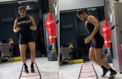 VIDEO: लॉकडाउन के कारण सिंगापुर में फंसी ऋतु फौगाट देसी स्टाइल में कर रहीं प्रैक्टिस, कहा- वक्त कमजोर हो सकता है, हम नहीं