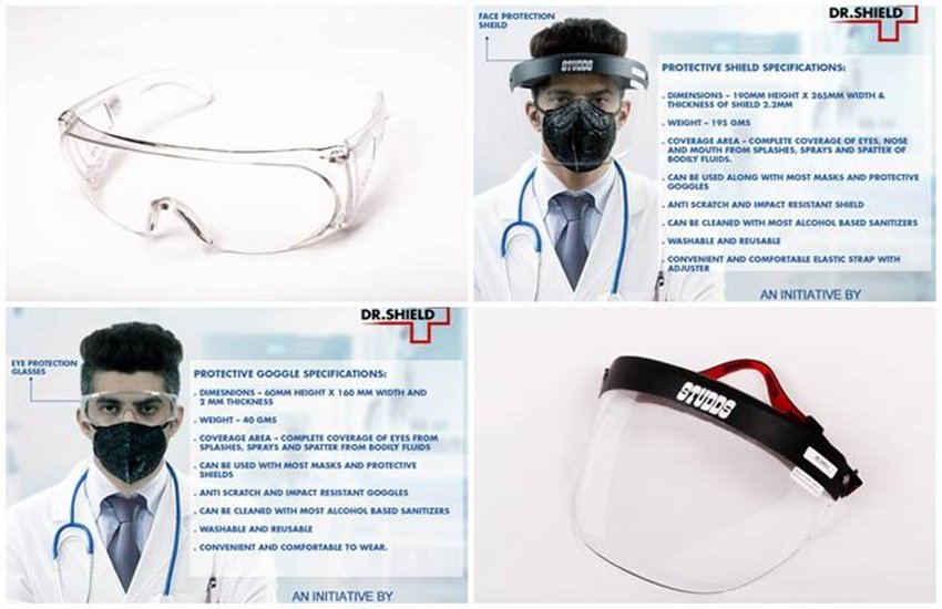 Coronovirus pandemic ,Coronavirus outbreak, Helmet company studds, face shield for doctors price, Protective glasses for doctors